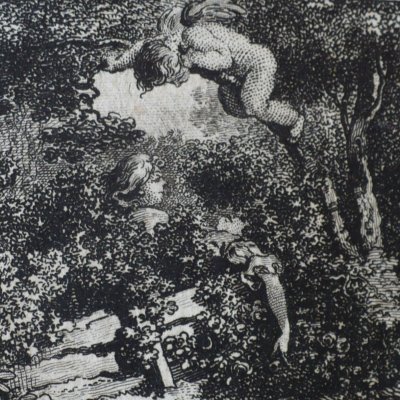 Dissimulations dans un jardin (Heptaméron, Berne, 1780, N43) - Dunker