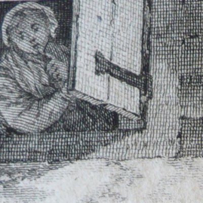 Le tapissier & sa servante épiés (Heptaméron, Berne, 1780, N45) - Freudeberg