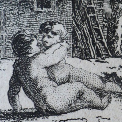 Amours dans la neige (Heptaméron, Berne, 1780, N45) - Dunker