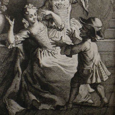 Ragotin s’attire un coup de busc (Scènes du Roman comique, 6) - Oudry