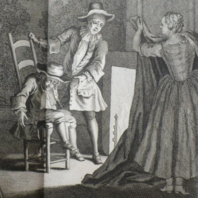 Ragotin ennivré par La Rancune (Scènes du Roman comique, 8) - Oudry