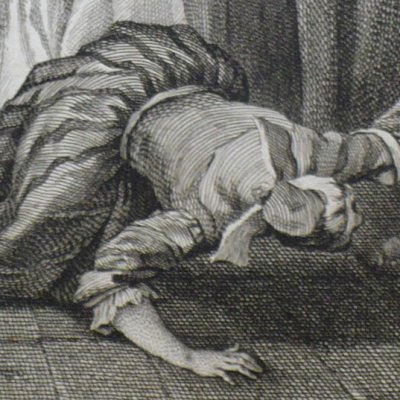 On trouve le corps mort de l’hôte (Scènes du Roman comique, 18) - Oudry