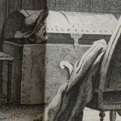 Ragotin dans le coffre (Scènes du Roman comique, 19) - Oudry