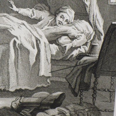 La Rancune s’approprie une paire de bottes (Scènes du Roman comique, 16) - Oudry