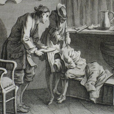 Ventouse donnée à Ragotin (Scènes du Roman comique, 22) - Oudry