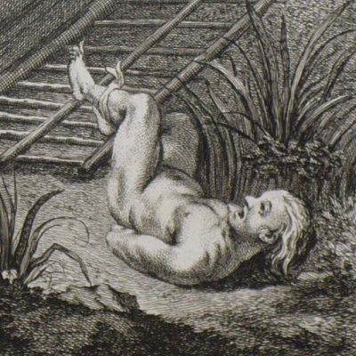Ragotin renversé dans la boue (Scènes du Roman comique, 24) - Oudry