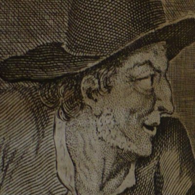 Portrait frontispice de Scarron (Roman comique, Amsterdam, La Cie, 1775)