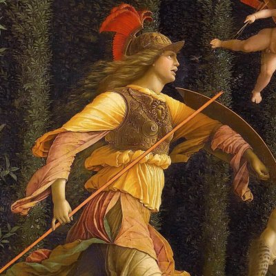 Minerve chassant les vices du jardin de la vertu - Mantegna