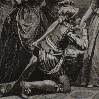 L’invisible ôte son masque (Roman comique I-2, 1794) - Le Barbier