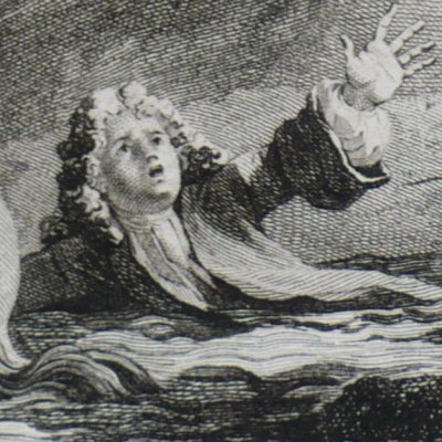 Ragotin et son cheval s’embourbent (Roman comique III-1, 1794) - Le Barbier