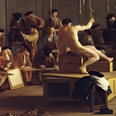 Académie de dessin - Michel-Ange Houasse