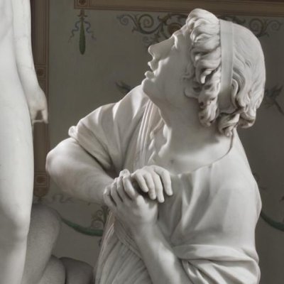 Pygmalion au pied de sa statue qui s'anime (version de l’Ermitage) - Staggi d'après Falconet