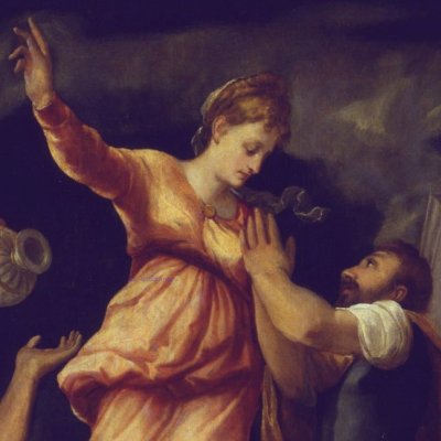 La sibylle de Tibur annonce à Auguste la naissance du Christ - Boniface Véronèse