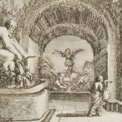 The Grotto of Pan and Renommée - Stefano della Bella