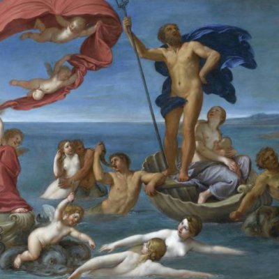 Neptune et Amphitrite, allégorie du monde marin - L’Albane