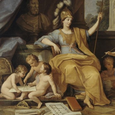 Minerve et les Arts. Allégorie des Sciences et des Arts - Louis de Boullogne le Jeune