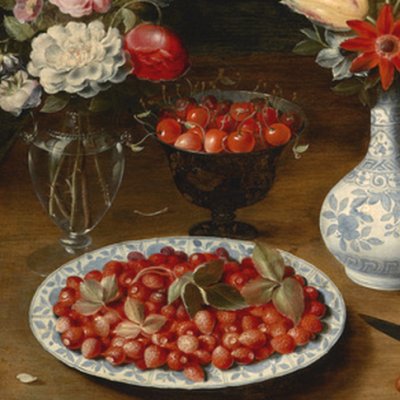 Fleurs, fruits, vases et autres objets - Osias Beert