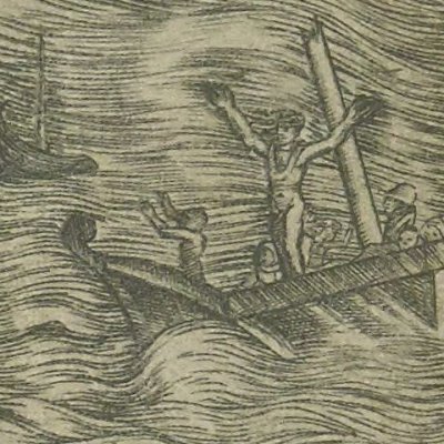 « Quos ego… », Neptune calme la tempête déchaînée contre Énée - Raimondi d'après Raphaël
