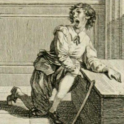 Guzman steals jam from the Cardinal (G. d'Alfarache, 1783) - De Launay after Marillier