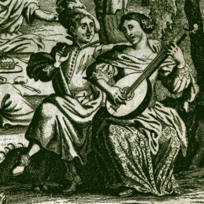 Guzman chante avec des religieuses (G. de Alfarache, Anvers, 1681) - G. Bouttats