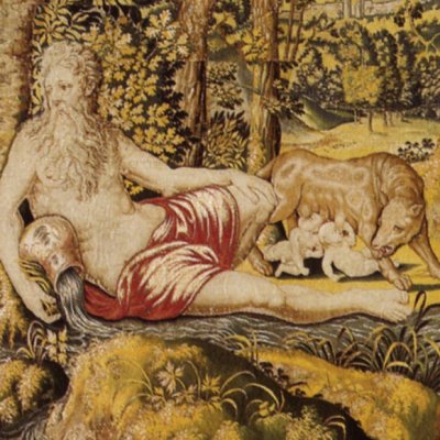 Romulus et Rémus allaités par la louve (Tenture de Romulus et de Remus)