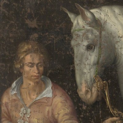 Cheval de bataille espagnol capturé à la bataille de Nieuport - J. II de Gheyn