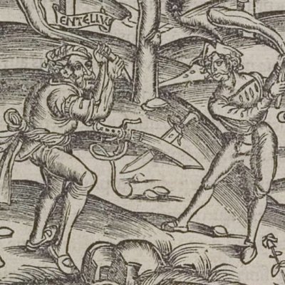 Combat de Darès & d’Entellus (Énéide, Strasbourg, 1502) - Grüninger > Brant