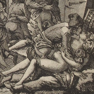 Orgie dans les ruines de la maison de Cicéron (Juliette, V, fig. 46)