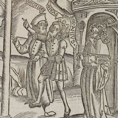  Le temple d’Apollon à Délos (Virgile, Énéide 3, éd. Brant, Strasbourg Grüninger 1502, f187v)