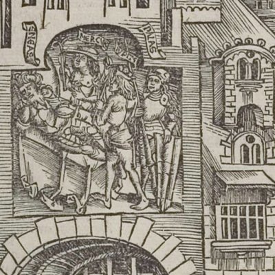 Le songe d’Énée (Virgile, Énéide 3, éd. Brant, Strasbourg Grüninger 1502, f190)