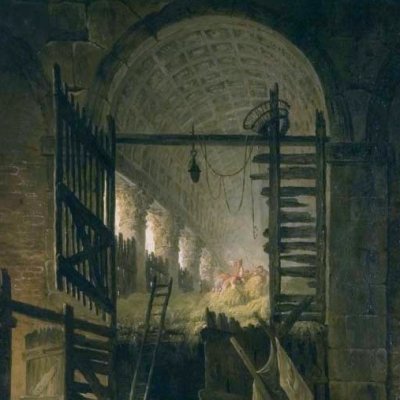 Les restes du palais du pape Jules II - Hubert Robert