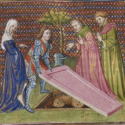Lancelot apprend son nom (Lancelot du lac, Ms Fr118) - M. des cleres femmes