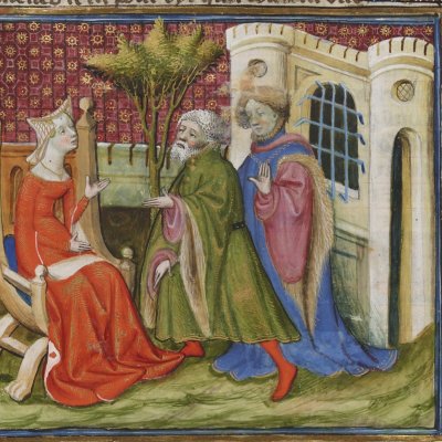 Lancelot & la Dame de Malehaut (Lancelot du lac, Ms Fr118) - M des cleres femmes