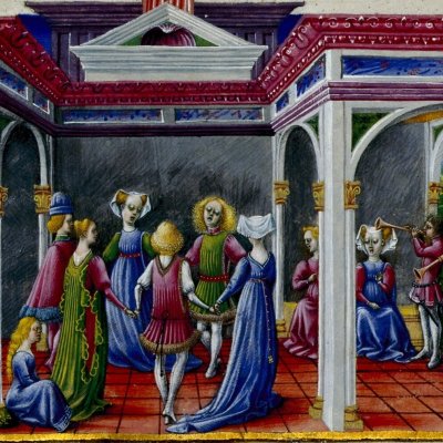 Salomon se détourne des plaisirs de la cour (Bible de Borso d’Este, Ecclésiaste) - Taddeo Crivelli