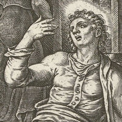 Un ange apparaît à saint Philippe - Philipp Galle d’après M. Van Heemskerck