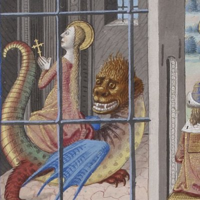 Sainte Marguerite (J. de Voragine, Légende Dorée, Bnf Fr244, fol197) - Jacques de Besançon