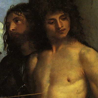 Saint Marc avec les saints Côme, Damien, Roch & Sébastien - Titien