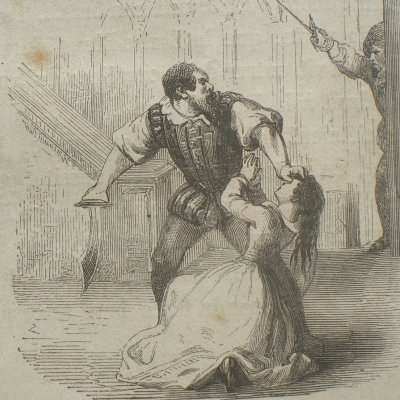 Barbe bleue surpris par son beau-frère - (Contes des fées, Garnier)