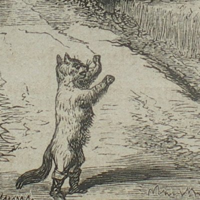 Le Chat botté. « Bonnes gens qui fauchez… » (Contes des fées, Garnier, 1872)
