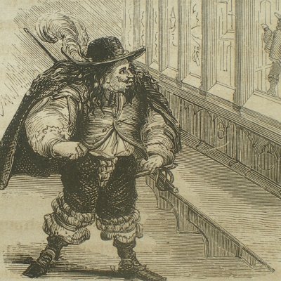 Le Rameau d’or. Torticolis face aux vitraux (Contes des fées, Garnier, 1872)