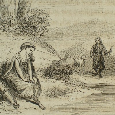 Tarare rencontre Fleur d’épine à la rivière (Contes des fées, Garnier, 1872)