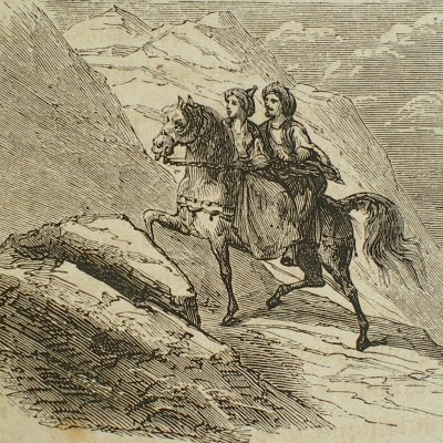 Fleur d’épine & Tarare en route vers le Cachemire (Contes des fées, Garnier, 1872)