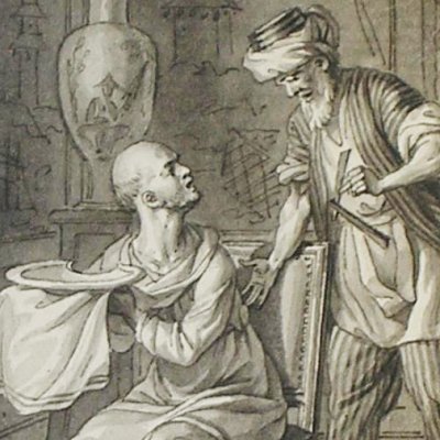 Les Mille et une nuits. Le barbier & le boiteux (Dessins pour le Cabinet des Fées) - Marillier