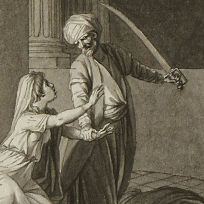 Les sultanes de Guzarate. Abderaïm (Dessins pour le Cabinet des Fées) - Marillier