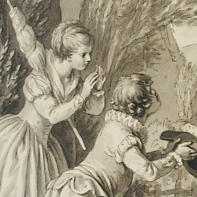 Le loup galleux (Dessins pour le Cabinet des Fées) - Marillier
