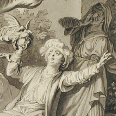 Histoire du prince Engageant (Dessins pour le Cabinet des Fées) - Marillier