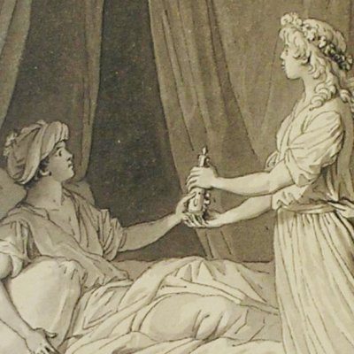 Nourjahad (Drawings for the Cabinet des Fées) - Marillier