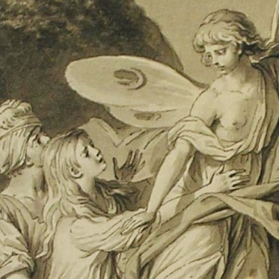 Eritzine et Parelin (Dessins pour le Cabinet des Fées) - Marillier