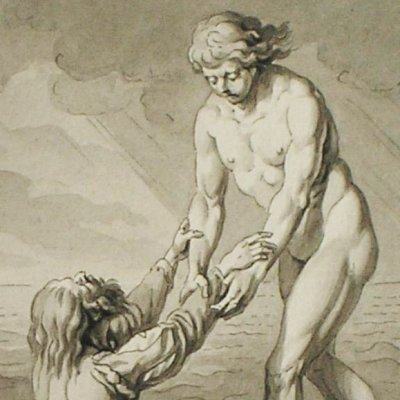 Voyage de Critile & d'Andrenius (Drawings for the Cabinet des Fées) - Marillier