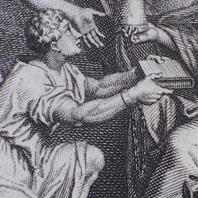 Frontispice (Térence, trad. Dacier, 1717) - Picart